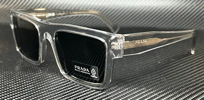 PRADA PR 19WS U4309T Crystal Grey Men's 52 Mm Sunglasses • $194.40