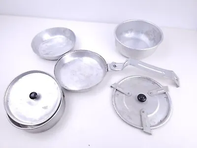 Set Of Vintage Stesco Aluminium Camping Pots / Pans / Kitchenware • $68