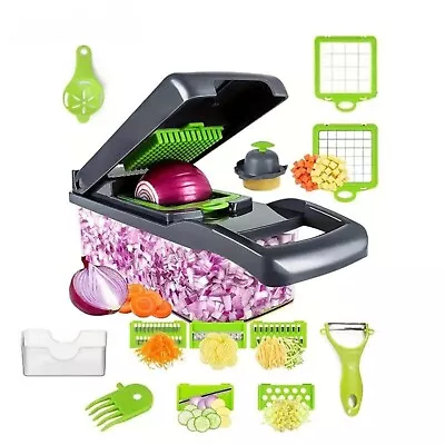 14-in-1 Multifunctional | Vegetable Chopper | Vegetable Slicer | Dicer Cut • $11.99