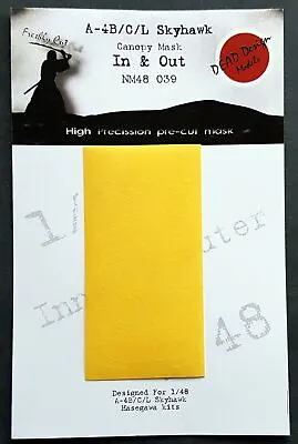 Dead Design 1/48 A-4B/C/L SKYHAWK IN & OUT CANOPY PAINT MASK Hasegawa • $12.99