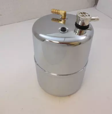 $59.99 • Buy Brake Vacuum  Canister Reservoir Tank Steel Hot Rod Chevy Ford Mopar Chrome