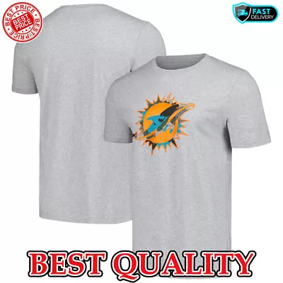 SALE!!_ Miami Dolphins Camo Logo 2024 NFL Gray T-Shirt S-5XL Gift Fans • $21.99