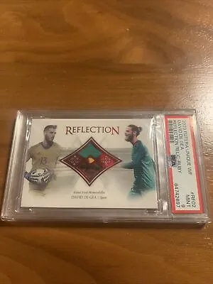 2023 Futera DAVID DE GEA Reflection Match Worn Relic Ruby 1/5 PSA 9 Number Match • £59.93