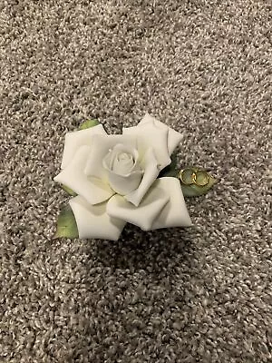 Beautiful White Ceramic Rose Flower • $29.99