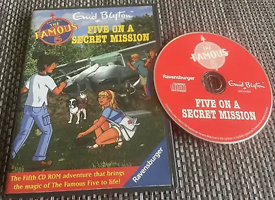 ** THE FAMOUS FIVE : FIVE ON A SECRET MISSION PC CD-ROM ** Enid Blyton Adventure • £7.99