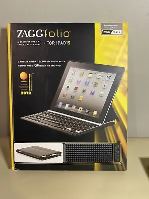 New Open Box Black Zaggfolio Tablet Case Accessory For IPad 2 • $9.99