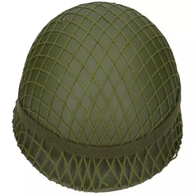 Vintage Style Military Green M1 Helmet Replica With Canvas Chin Strap • £64.04