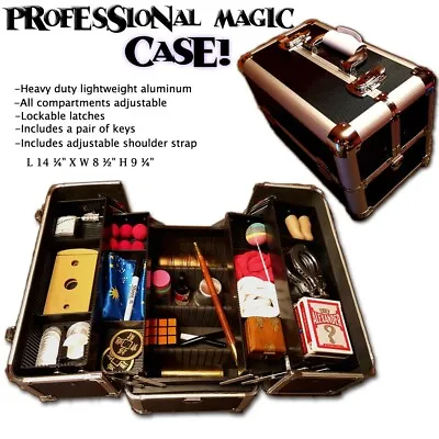 PRO CLOSE UP MAGICIANS CARRYING CASE Magic Trick Prop Suitcase- Shipped From USA • $85