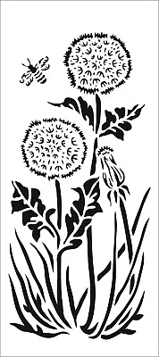 Crafters Workshop Slimline Stencil - Dandelion Puffs - 4  X 9  (10cm X 23cm) • £10.19