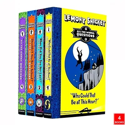 £17.80 • Buy Lemony Snicket All The Wrong Questions 4 Books Collection Set Why Is This Night 
