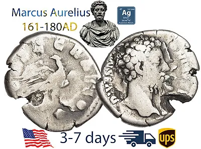 Ancient Roman Empire Coin Silver Denarius Marcus Aurelius 161 180 AD #20956 • $43