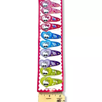 Monster High Hair Clips For Girls Baby Assorted Colors Set Of 10 • $5