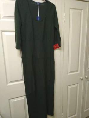 £7.50 • Buy ASOS Khaki Green Long Jumper Dress Size 22
