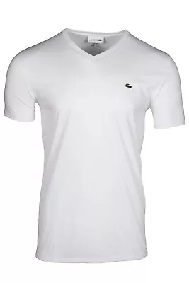 $51 • Buy Lacoste Men's V-Neck Pima Cotton Jersey Short Sleeve T-Shirt TH6710-51