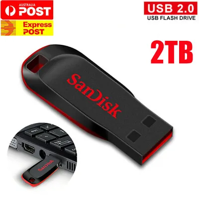 $12.99 • Buy 2TB USB Flash Drive Memory Stick Pen High-Speed U Disk Data Storage F. PC Laptop