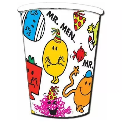 Mr Men Party Cups Tableware Kids Birthday Party Supplies Fun For Drink Pack 8 • £1.49