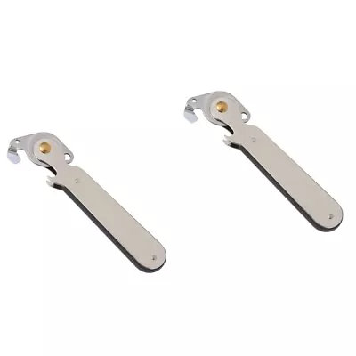  Set Of 2 Stainless Steel Can Piercer Manual Bottle Opener Side Cut Bucket Lid • £12.45