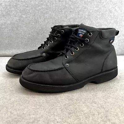 Ralph Lauren Polo Leather Lace Up Ankle Boot - Black -Men Size 11 D-Vintage 90s  • $39