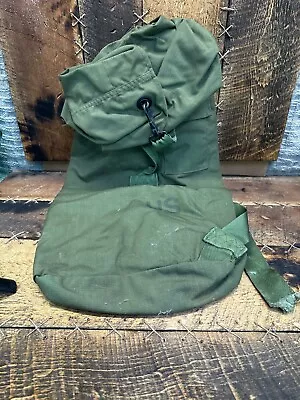 Vtg 90s US Military Issue OD Green Nylon Duffel Bag Duffle Equipment • $43.55