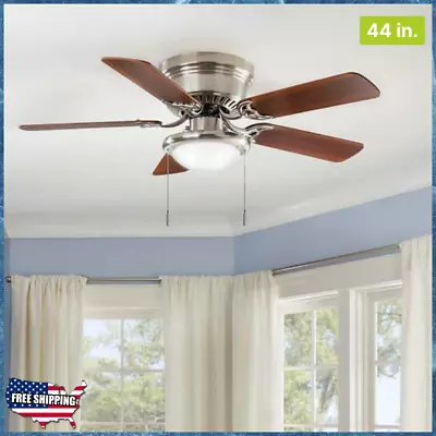 Ceiling Fan With Light Kit 44 In. LED Indoor Brushed Nickel • $43.85