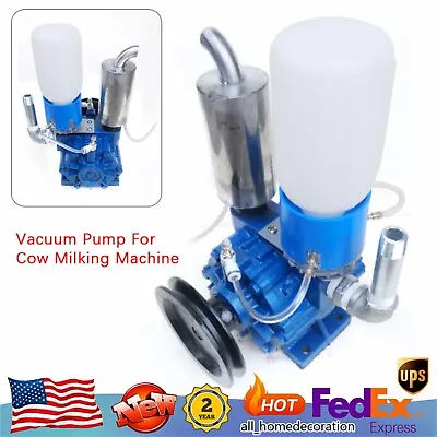 Portable Vacuum Pump Cow Goat Milking Machine Milker Bucket Tank Barrel 250L/min • $118.75