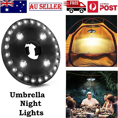 $24.80 • Buy Patio Umbrella Pole Light 28 LED Outdoor Garden Yard Lawn Night Lights Bulb Au