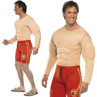£38.99 • Buy Mens Licensed Muscle Baywatch Lifeguard Fancy Dress Costume By Smiffys