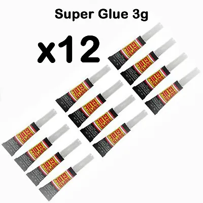 SUPER GLUE Premium Quality Strong Bond Adhesive Plastic Glass Wood Rubber Metal • £1.85