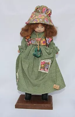 Vintage Doll Gardening Country Girl With Neckless In Form Of Clay Watering Jar • $19.97