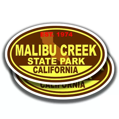 MALIBU CREEK STATE PARK DECALs 2 Stickers California Bogo Car Window • £3.81