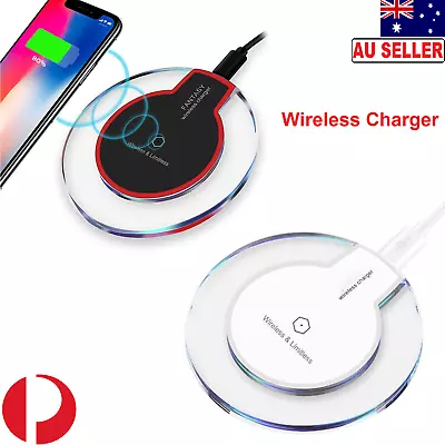 10W  Wireless Charger Fast Charging For Samsung Galaxy S8 S9 S10 Adapter AUS • $13.49