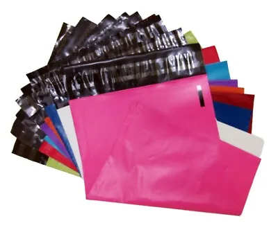 Coloured Mailing Postal Bags Parcel Sacks Mail Post Bag Blue Pink & Purple Red • £0.99