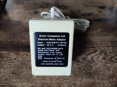 £14.99 • Buy Acorn Electron 1983 Computer Mains Adapter Transformer 19v