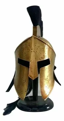 Spartan Corinthian Helmet W/ Plume Armor 300 Movie King Leonidas Helmet • $92