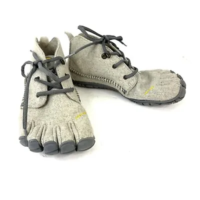 Vibram FiveFingers CVT Women's Grey Wool Casual Shoes Size 8.5-9 EU40 • $60