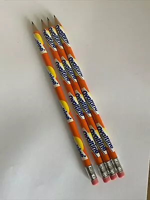 Vintage Ovaltine Pencils X 4 Retro Orange 1980s  • $19.29