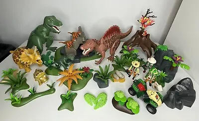 £69.99 • Buy Playmobil Dinosaur Bundle Spinosaurus Triceratops T-Rex &3 Figures Toy Gift