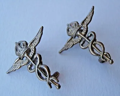 Pair Of Genuine Kc Royal Air Force Officers Collar Badges Medical Officer Doctor • £19.99