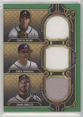 2022 Triple Threads Relic Combos Emerald /18 John Smoltz Tom Glavine Greg Maddux • $86.79