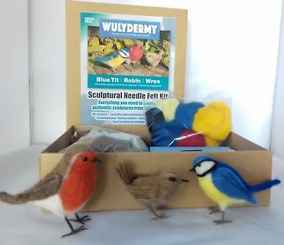 Needle Felting Kit British Birds British Wool • £24