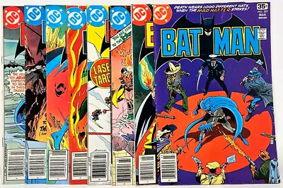 8 DC Comics Batman 297 Mad Hatter 299 321 Joker 333 335 Ras Al Guhl 338 348 349 • $46.99