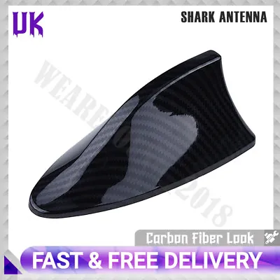 £8.99 • Buy Carbon Fiber Black Car Roof Dummy Signal Shark Fin Style Aerial Antenna Cover