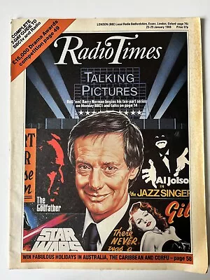 Radio Times 23-29 Jan 88 Talking Pictures Barry Norman Slight Yellowing On Cover • £6.99