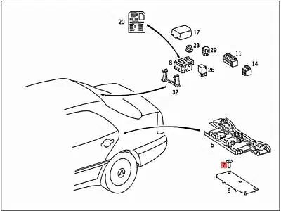 Genuine MERCEDES C126 C208 S124 W124 W126 W202 W210 Fastener Button 0019882581 • $7.26