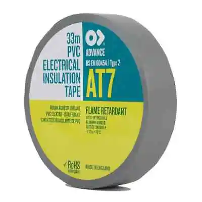 Premium Quality PVC Electrical Insulation Tape – Advance AT7 19MM X 33M • £5.98