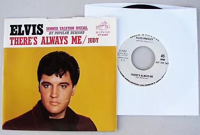 Elvis Presley White Label Promo There's Always Me / Judy 47-9287 • $116