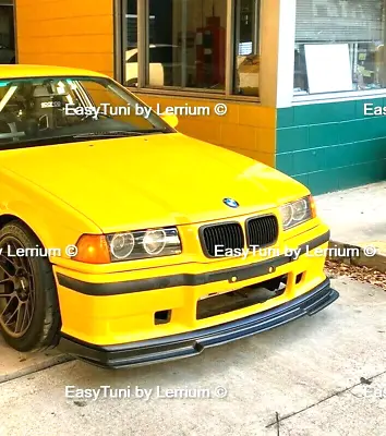 BMW E36 M3 Front Splitter Lip Spoiler GLOSS Abs Plastic Video Review • $140