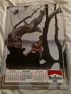 £15.99 • Buy Large Vintage Marlboro 1982 Iconic Glamour Poster Girls Nude Nakid Calendar