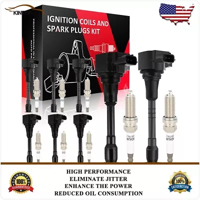 Ignition Coils & Iridium Spark Plugs Kit For Infiniti QX80 V8 5.6L 2018-2019 • $99.99