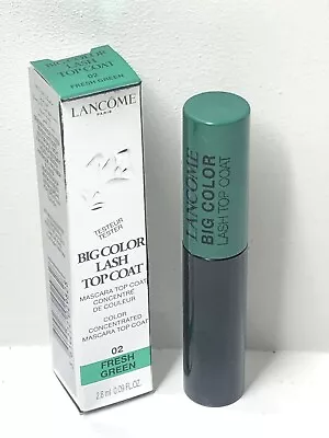 Lancome Big Color Lash Top Coat Mascara #02 Fresh Green Brand New In Box • £4.99